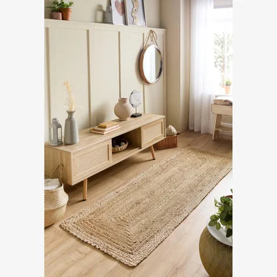 La Redoute Contrast Border Jute Indoor/Outdoor Runner