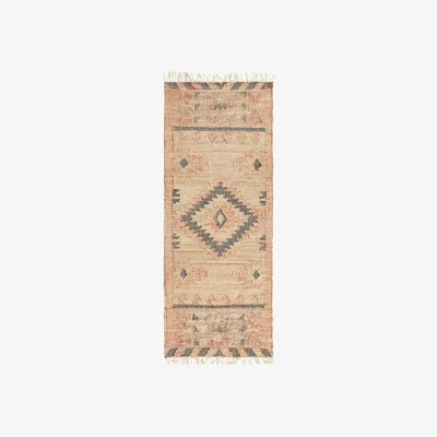 La Redoute Navaja Aged Effect Kilim Jute Cotton Runner