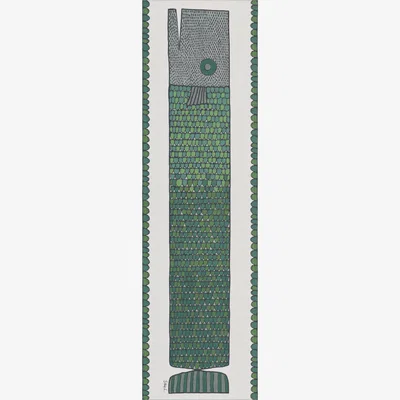 Nordic Nest Ekelund Linneväveri Herringbone runner 35x120 cm Blue-green