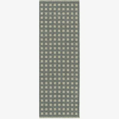 Nordic Nest Kasthall Sugar Cube Icon hallway runner Slate blue 588 85x250 cm