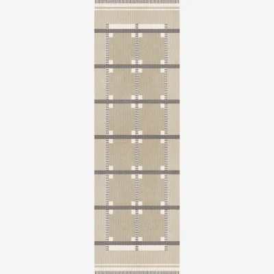 Nordic Nest Layered Röllakan Ruth runner Almond 80x300 cm
