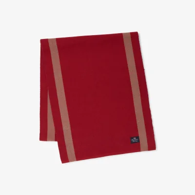 Nordic Nest Herringbone with Stripes runner 50x250 cm Red-beige