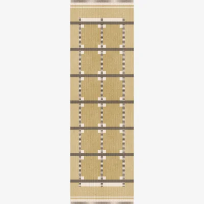 Nordic Nest Layered Röllakan Ruth runner Harvest yellow 75x240 cm