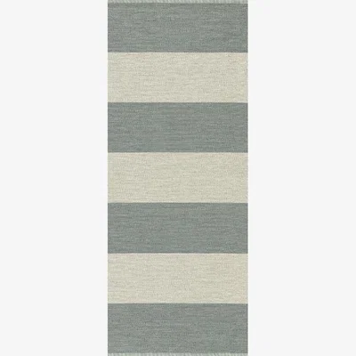 Nordic Nest Kasthall Wide Stripe Icon hallway runner Polarized blue 200x85 cm