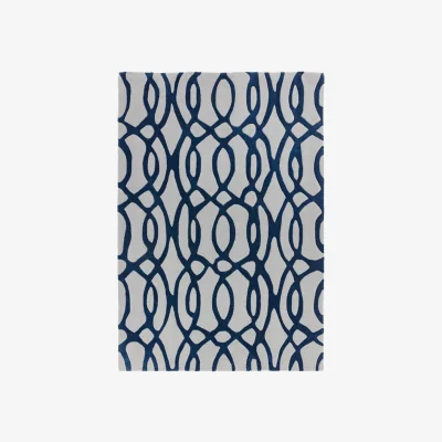 Olivia's Asiatic Carpets Matrix Hand Tufted Runner Wire Blue - 70 x 240cm
