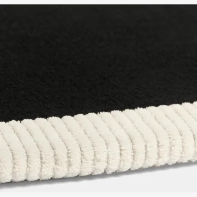 The Range OHS Contrast Border Runner - Black/Cream / 230cm