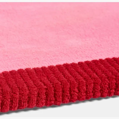 The Range OHS Contrast Border Runner - Pink/Red / 230cm