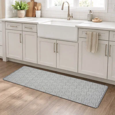 The Range Washable Indoor Door Mat Runner with Anti-Slip Backing - Grey