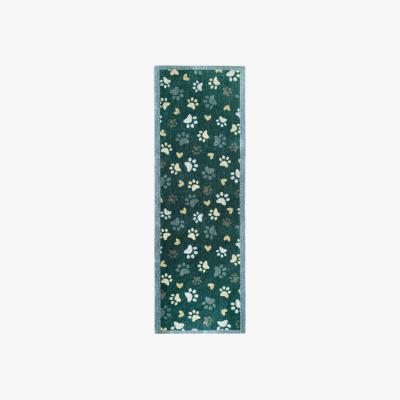 The Rug Seller Howler & Scratch Love Paws Runner Pet Mat 1 in Green
