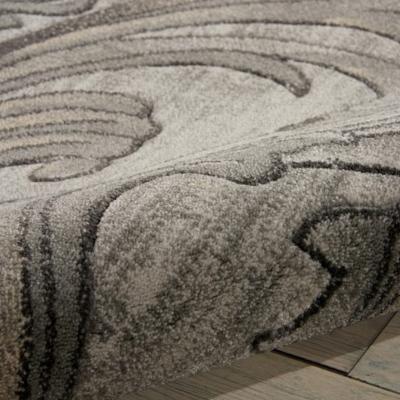 The Rug Seller Maxell Hallway Runner MAE05 by Nourison in Graphite&nbsp;66x229cm