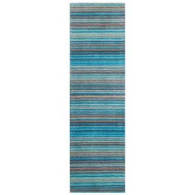 The Rug Seller Carter Hallway Runner in Teal