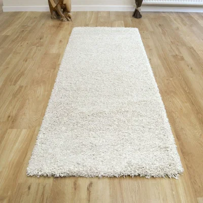 The Rug Seller Twilight Hallway Runners 39001 6926 Chalk Shaggy