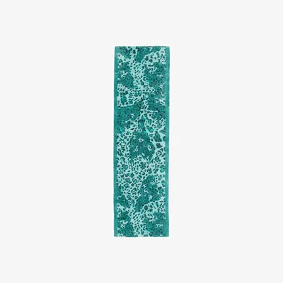 The Rug Seller Leopard Love Runner Rugs By Designer Matthew Williamson in Green