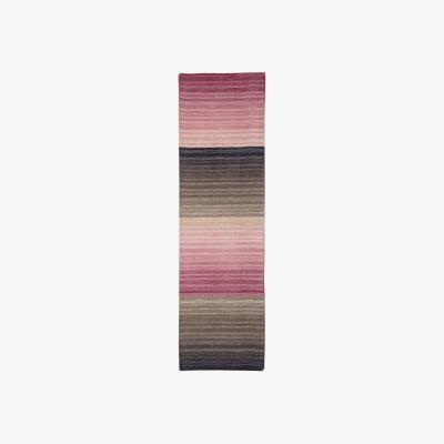The Rug Seller Miko Stripe Hall Runners in Mauve