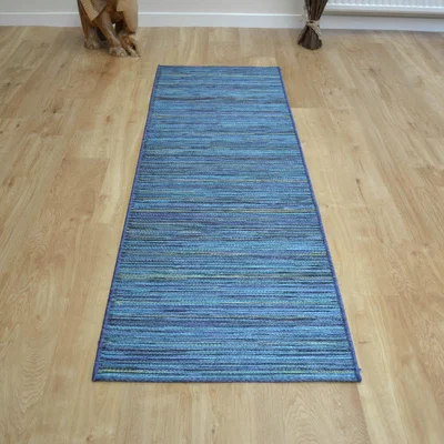 The Rug Seller Brighton Hallway Runner 98122 5000 in Blue