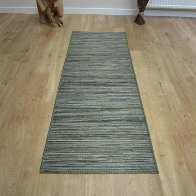 The Rug Seller Brighton Hallway Runner 98122 4000 in Green
