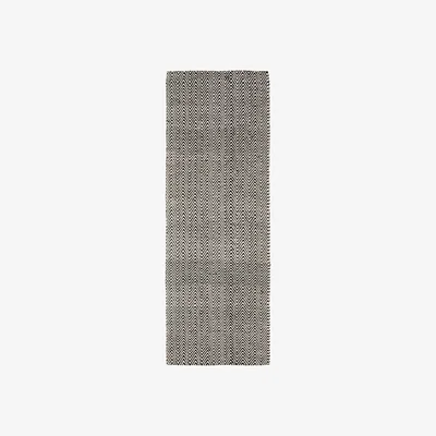 The Rug Seller Ives Hallway Runners in Black White
