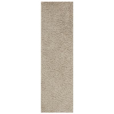 The Rug Seller Isla Shaggy Plain Modern Runner in Light Beige&nbsp;67x220cm