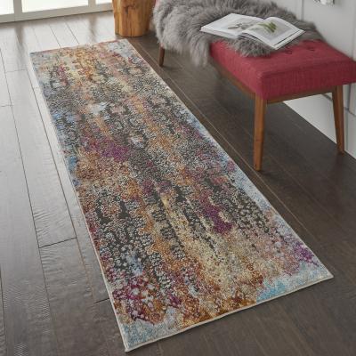 The Rug Seller Radiant Runners RAD04 in Multi by Nourison