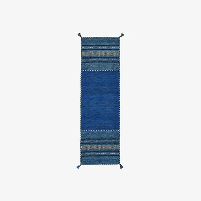 The Rug Seller Kelim Hallway Runners in Blue