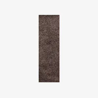 The Rug Seller Retro Plain Shaggy Runner in Charcoal&nbsp;60x200cm