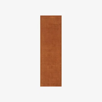The Rug Seller York Hall Runners in Terracotta