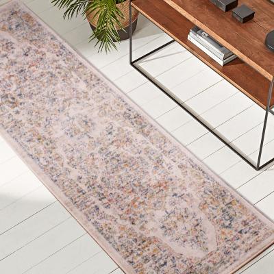 The Rug Seller Nova 9207 Traditional Runner Rugs in Cream White