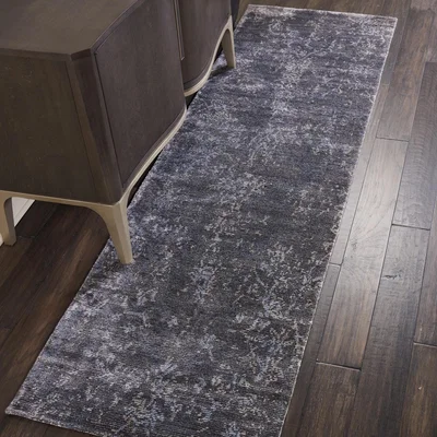 The Rug Seller Lucent Runners LCN04 in Coal
