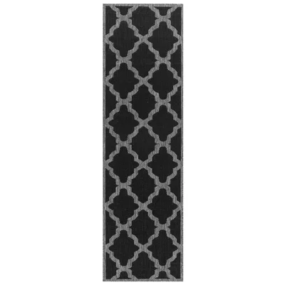The Rug Seller Moda Trellis Runners in Black
