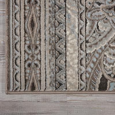 The Rug Seller Karma Hallway Runners KRM03 in Stone