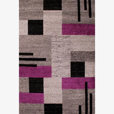 The Rug Seller Spirit Blocks Runners in Purple