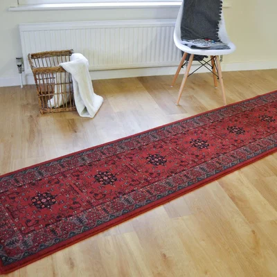 The Rug Seller Royal Kashqai Hallway Runners 4302 300 in Red