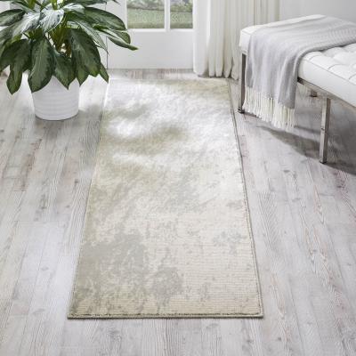 The Rug Seller Maxell Hallway Runners MAE12 by Nourison in Ivoy and Grey