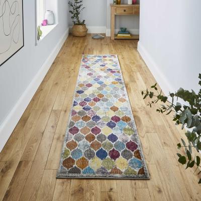 The Rug Seller 16th Avenue Multi-coloured Arabesque Hallway Runners Rug 35A