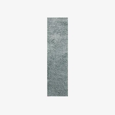 The Rug Seller Retro Plain Shaggy Runner in Duck Egg