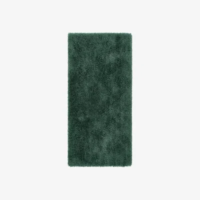 The Rug Seller Chicago Shaggy Runner Rugs in Forest Green