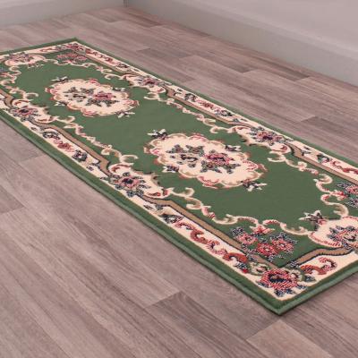 The Rug Seller Sandringham Runners in Green by Rugstyle