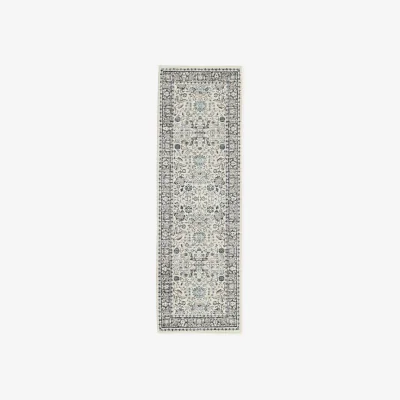 Westwing Hand-Woven Indoor & Outdoor Runner Tiara with Vintage Pattern