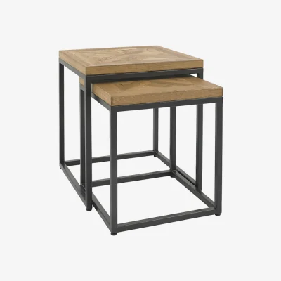 Arighi Bianchi Hindon Rustic Oak Nest of Tables