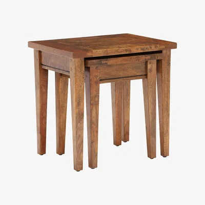 Barker and Stonehouse New Frontier Mango Wood Nest of Tables