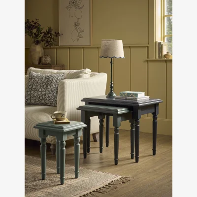Cox and Cox Three Wooden Nesting Tables