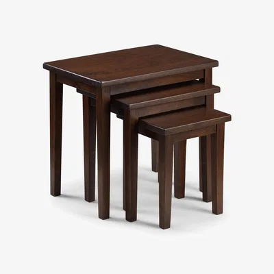 Dunelm Cleo Nest Of Tables Mahogany (Brown)