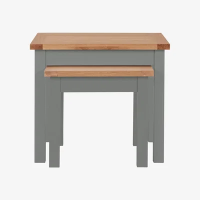Dunelm Bromley Slate Nest of Tables Slate (Grey)