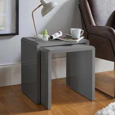 Dunelm Knox Nest of Tables Grey