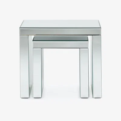 Dunelm Venetian Nest of Tables Silver
