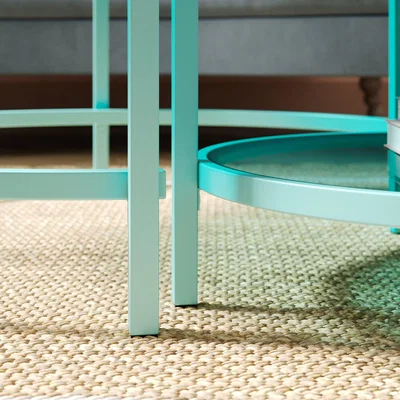 Dunelm Sofia Glass Coffee Nest of Tables