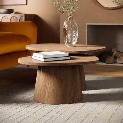 Dunelm Granger Nest of Tables, Mango Wood