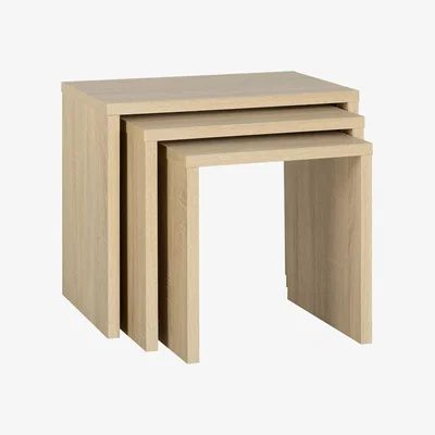 Dunelm Cambourne Nest of Tables Natural