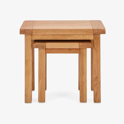 Dunelm Oakville Nest of Tables Brown