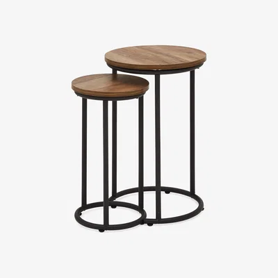 Dunelm Fulton Nest of Tables Pine